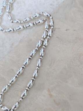 Sterling Silver 925 Chain,bead Chain,oval Bead Chain,2.5mm - ,